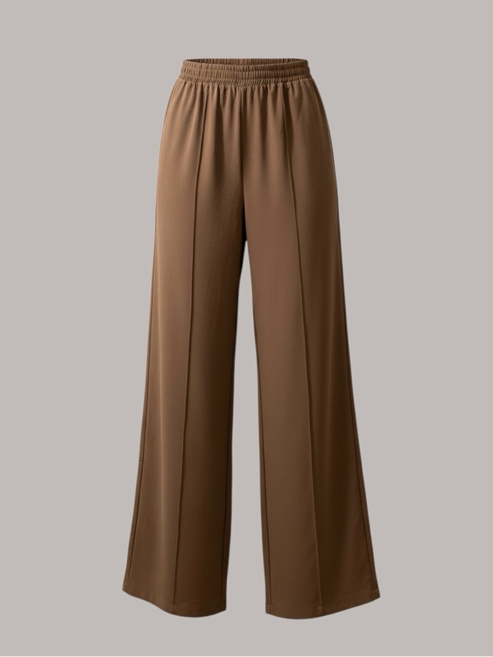 SHEIN Wide-Leg Brown Palazzo Pants - 0XL